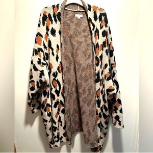 Knox Rose Leopard Print Cardigan